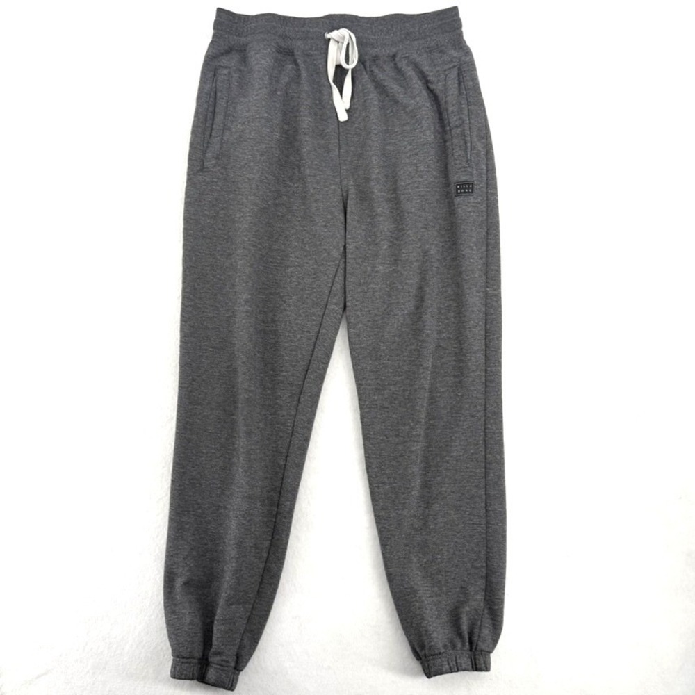 Billabong Mens Fleece Joggers Charcoal Gray Heather Sweatpants Size M Drawstring